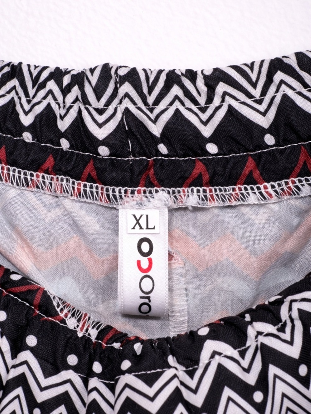 Multicolor Patterned Drawstring Pants - Picture 4 of 9